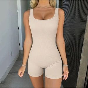 OQQ women yoga romper